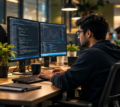 Illustrative software development workspace